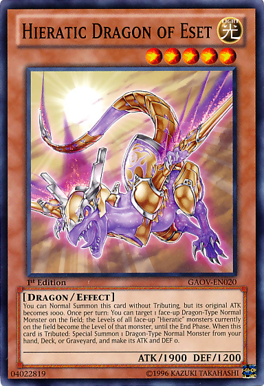 Hieratic Dragon of Eset [GAOV-EN020] Common | Rock City Comics