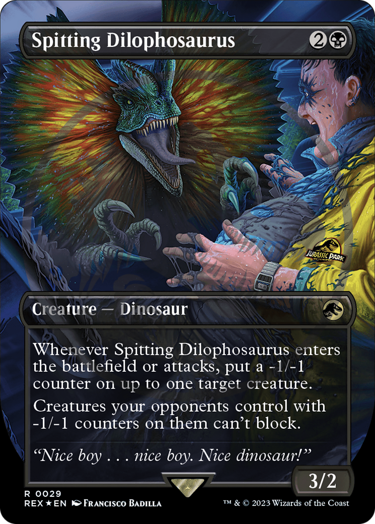Spitting Dilophosaurus Emblem (Borderless) [Jurassic World Collection Tokens] | Rock City Comics