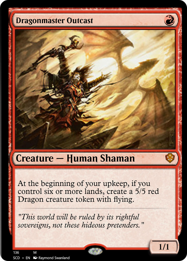 Dragonmaster Outcast [Starter Commander Decks] | Rock City Comics
