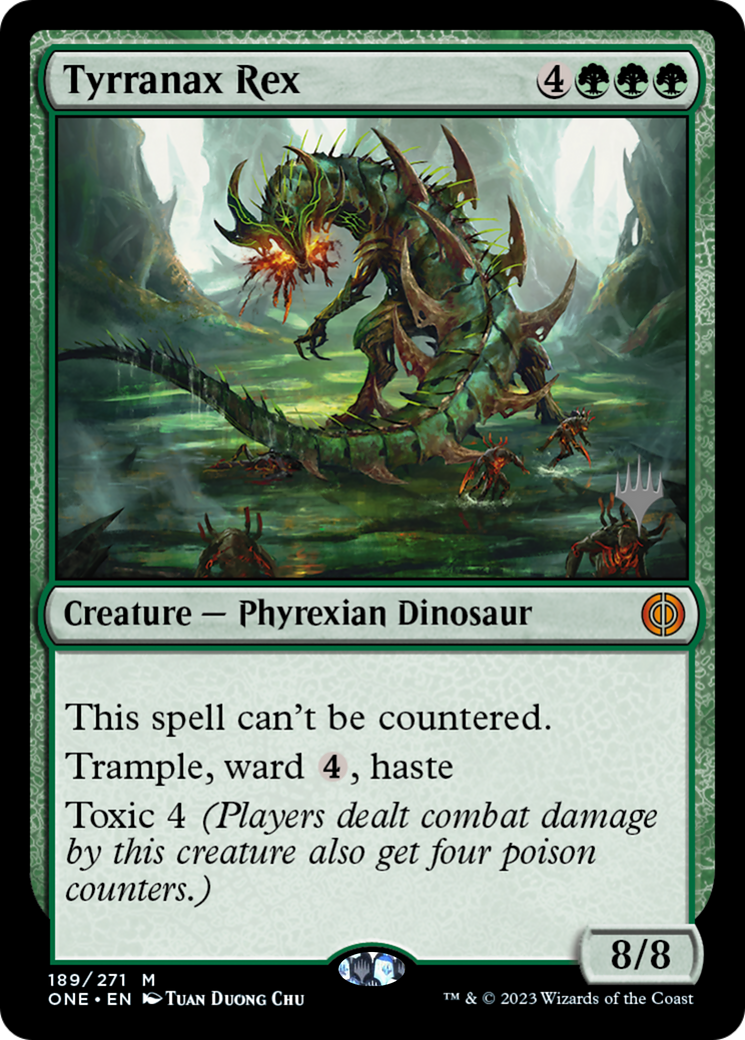 Tyrranax Rex (Promo Pack) [Phyrexia: All Will Be One Promos] | Rock City Comics