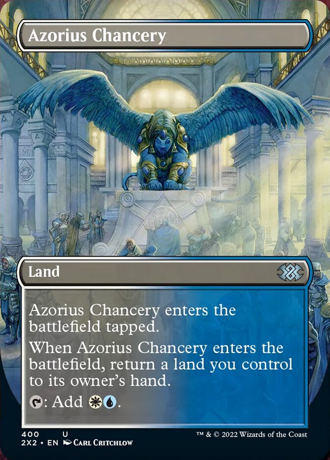 Azorius Chancery (Borderless Alternate Art) [Double Masters 2022] | Rock City Comics