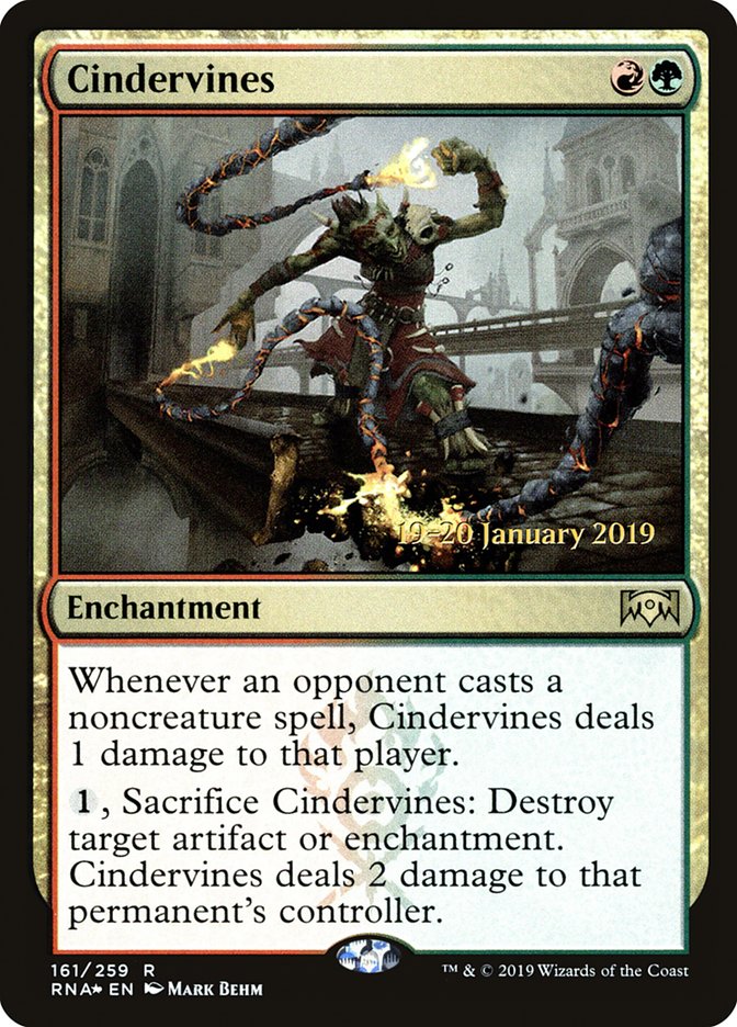 Cindervines [Ravnica Allegiance Prerelease Promos] | Rock City Comics