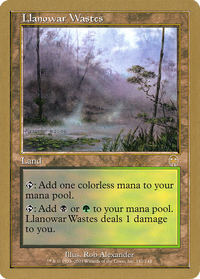 Llanowar Wastes (Jan Tomcani) [World Championship Decks 2001] | Rock City Comics