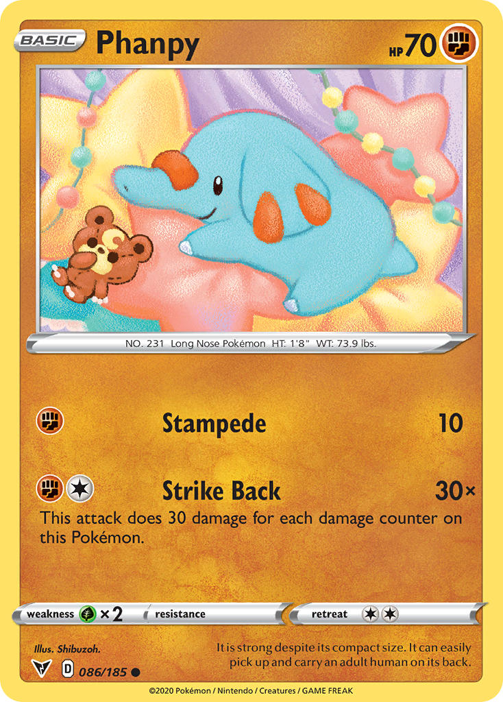 Phanpy (086/185) [Sword & Shield: Vivid Voltage] | Rock City Comics