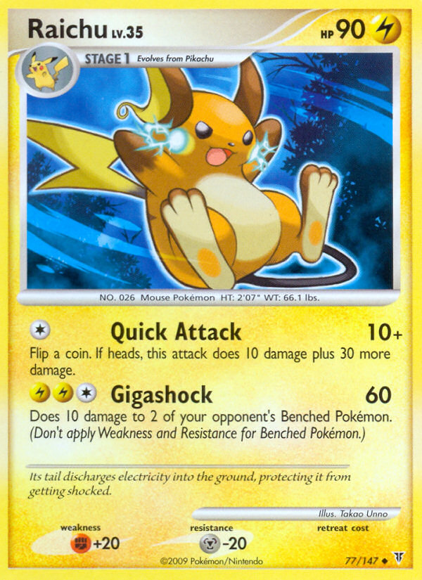 Raichu (77/147) [Platinum: Supreme Victors] | Rock City Comics