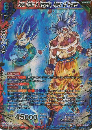 Son Goku & Vegeta, Apex of Power [BT9-136] | Rock City Comics