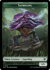 Saproling // Morph Double-Sided Token [Murders at Karlov Manor Commander Tokens] | Rock City Comics