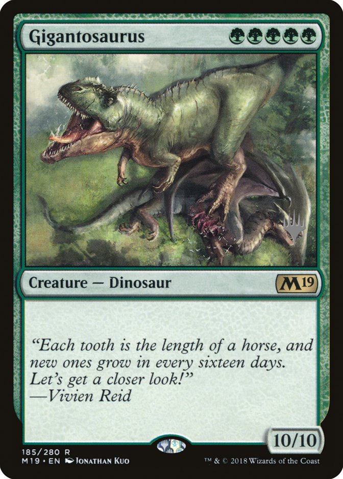 Gigantosaurus (Promo Pack) [Core Set 2019 Promos] | Rock City Comics