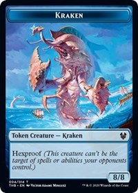 Kraken // Satyr Double-sided Token [Theros Beyond Death Tokens] | Rock City Comics