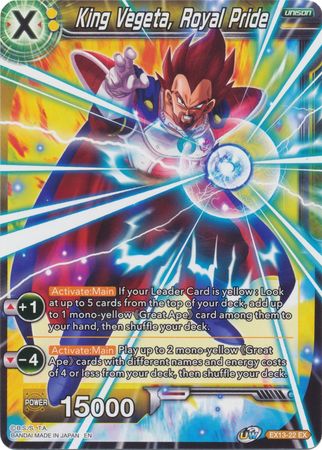 King Vegeta, Royal Pride [EX13-22] | Rock City Comics