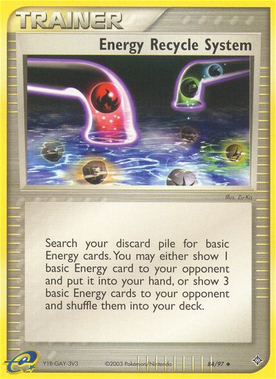 Energy Recycle System (84/97) [EX: Dragon] | Rock City Comics