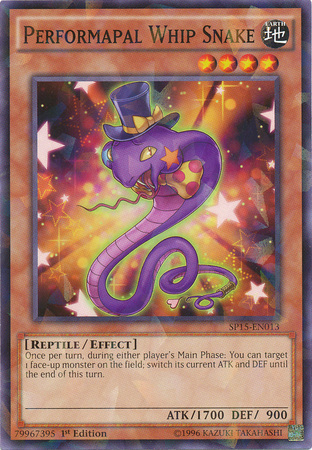 Performapal Whip Snake [SP15-EN013] Shatterfoil Rare | Rock City Comics