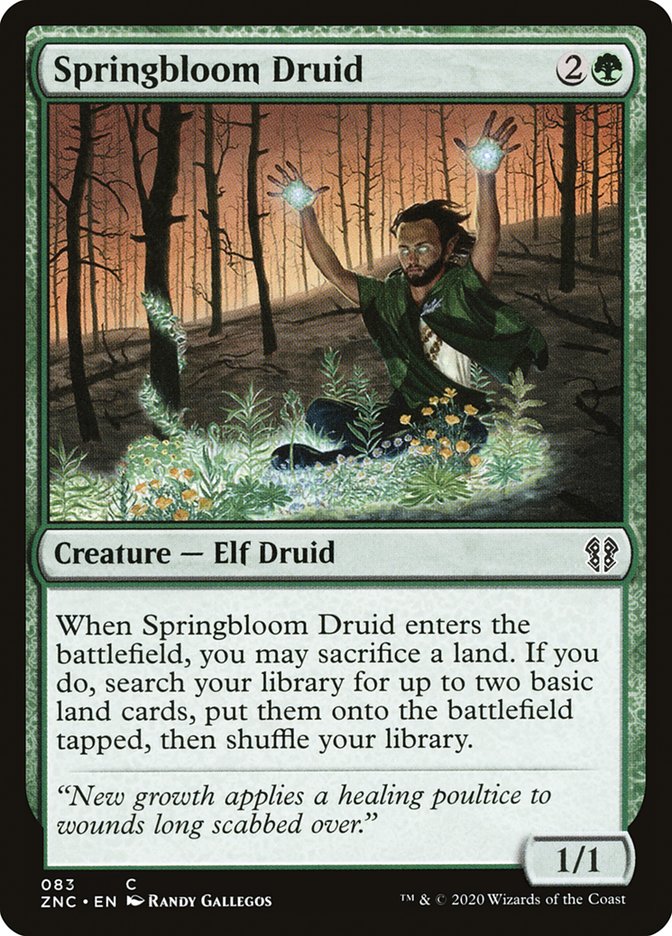 Springbloom Druid [Zendikar Rising Commander] | Rock City Comics