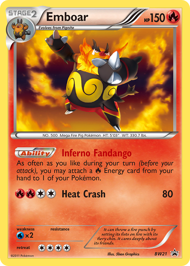 Emboar (BW21) [Black & White: Black Star Promos] | Rock City Comics