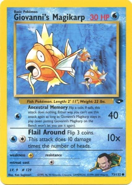 Giovanni's Magikarp (73/132) [Gym Challenge Unlimited] | Rock City Comics