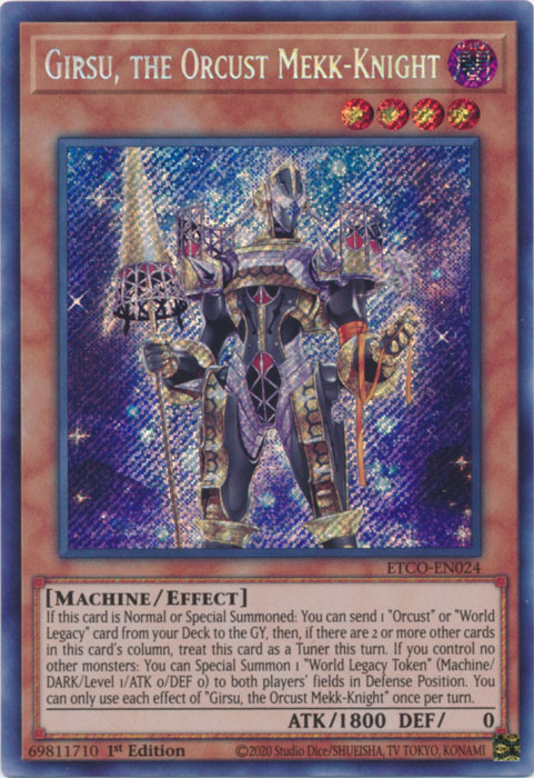 Girsu, the Orcust Mekk-Knight [ETCO-EN024] Secret Rare | Rock City Comics