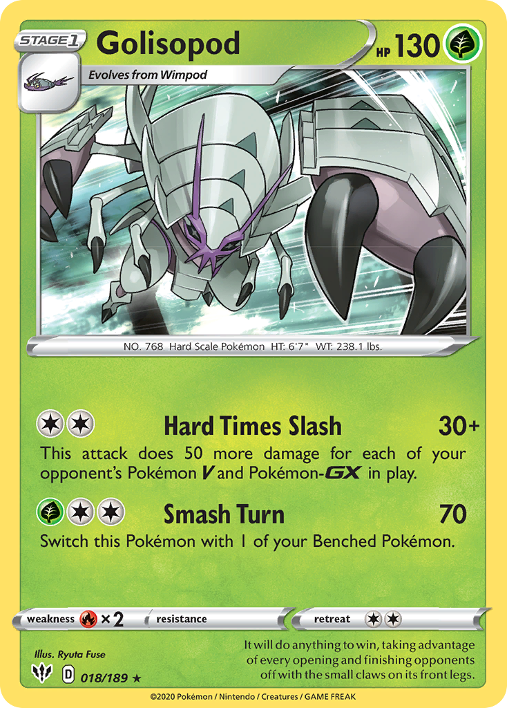 Golisopod (018/189) [Sword & Shield: Darkness Ablaze] | Rock City Comics