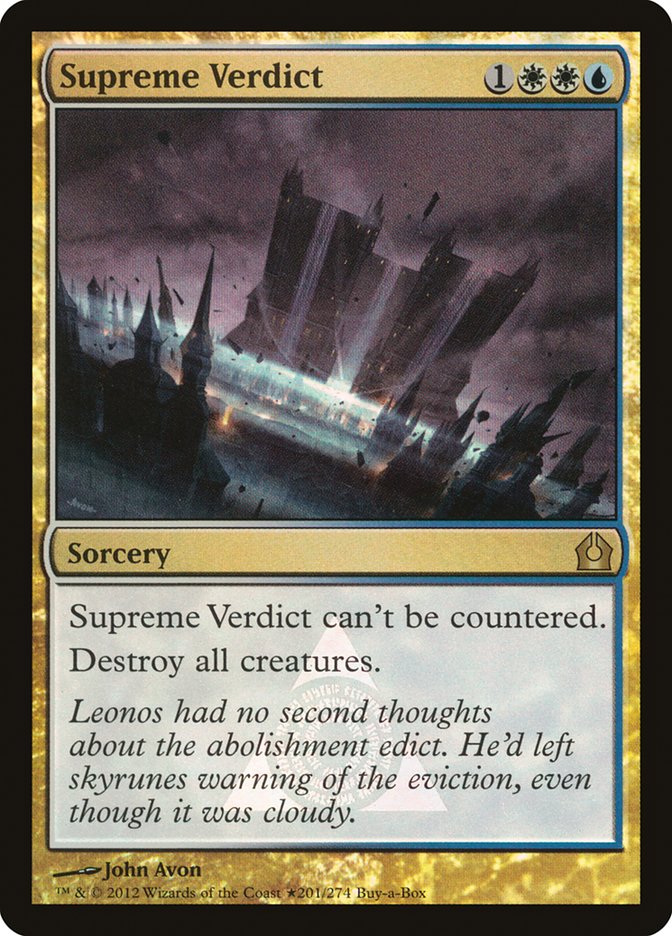 Supreme Verdict (Buy-A-Box) [Return to Ravnica Promos] | Rock City Comics