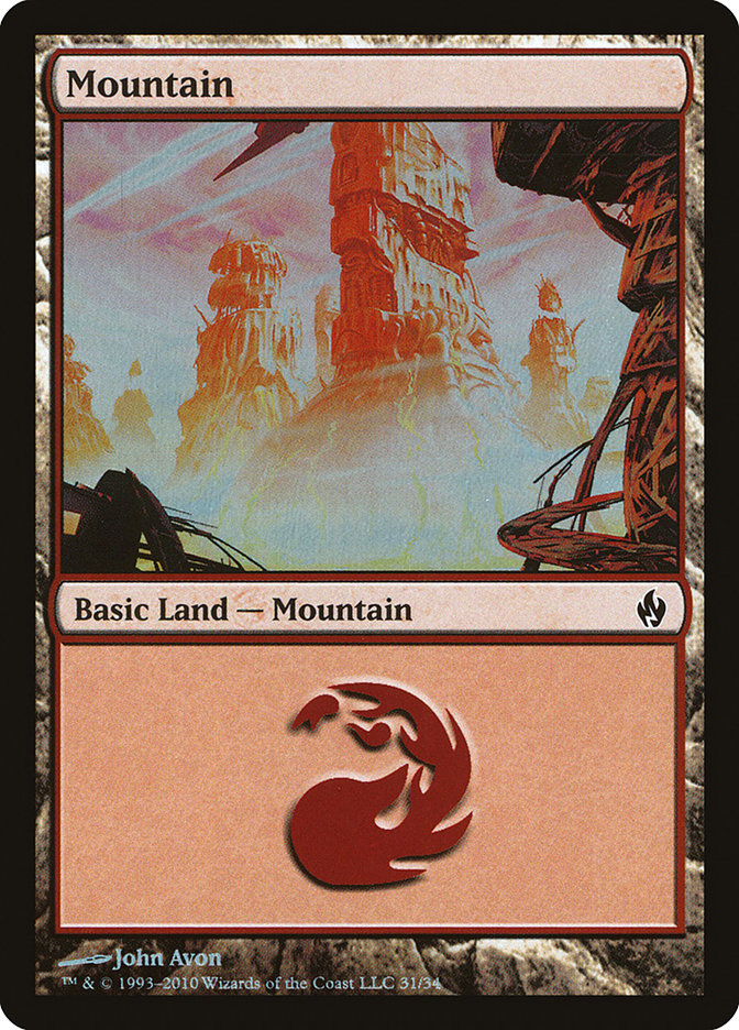 Mountain (31) [Premium Deck Series: Fire and Lightning] | Rock City Comics