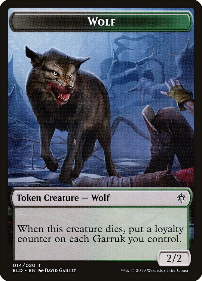 Wolf [Throne of Eldraine Tokens] | Rock City Comics