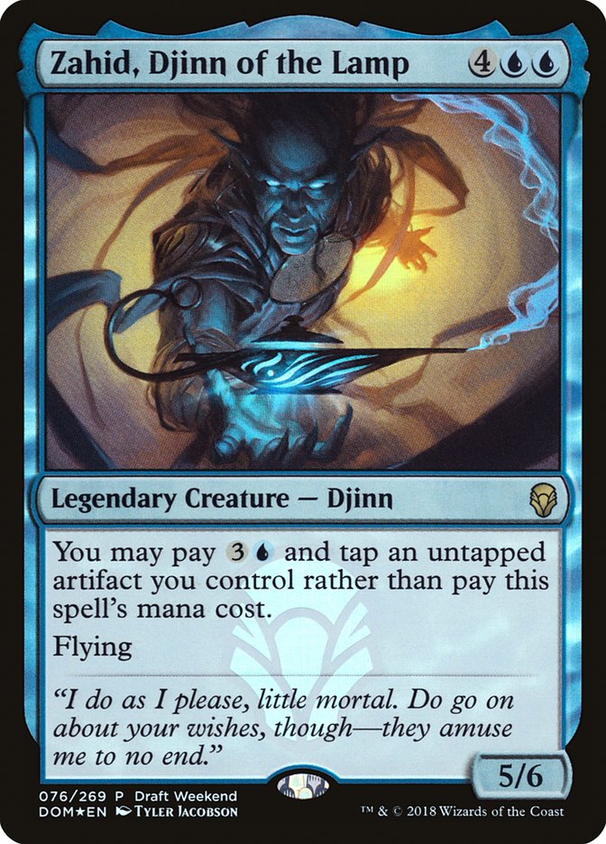 Zahid, Djinn of the Lamp (Draft Weekend) [Dominaria Promos] | Rock City Comics