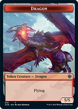 Dragon // Dragon Double-Sided Token [Starter Commander Decks] | Rock City Comics