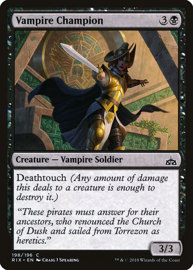 Vampire Champion [Rivals of Ixalan] | Rock City Comics