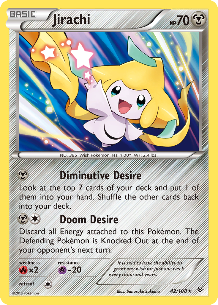 Jirachi (42/108) [XY: Roaring Skies] | Rock City Comics