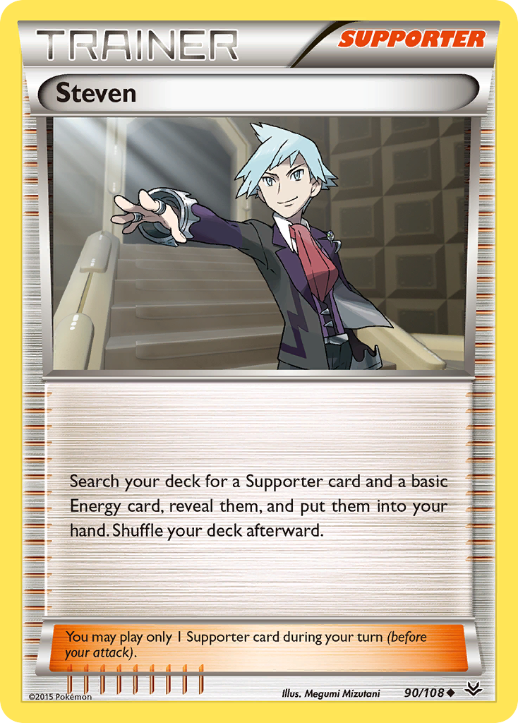 Steven (90/108) [XY: Roaring Skies] | Rock City Comics