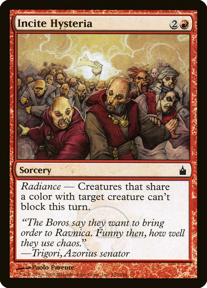 Incite Hysteria [Ravnica: City of Guilds] | Rock City Comics
