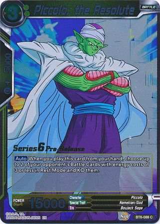 Piccolo, the Resolute [BT6-088_PR] | Rock City Comics