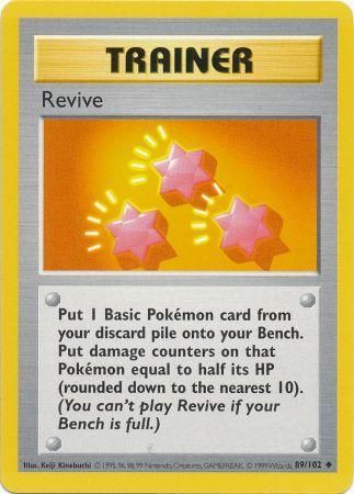 Revive (89/102) [Base Set Shadowless Unlimited] | Rock City Comics