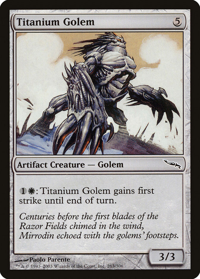 Titanium Golem [Mirrodin] | Rock City Comics