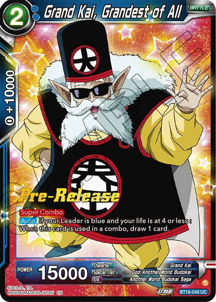 Grand Kai, Grandest of All (BT18-049) [Dawn of the Z-Legends Prerelease Promos] | Rock City Comics