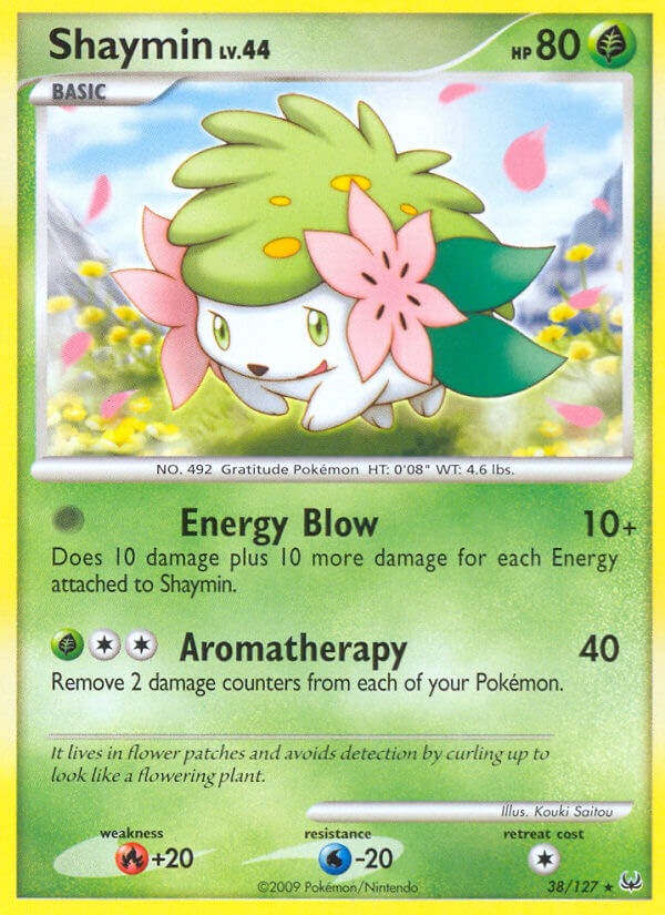 Shaymin (38/127) (Theme Deck Exclusive) [Platinum: Base Set] | Rock City Comics