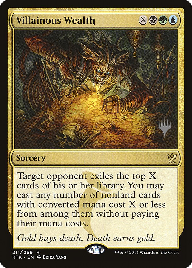 Villainous Wealth (Promo Pack) [Khans of Tarkir Promos] | Rock City Comics