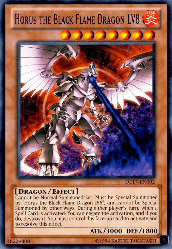 Horus the Black Flame Dragon LV8 (Purple) [DL17-EN002] Rare | Rock City Comics