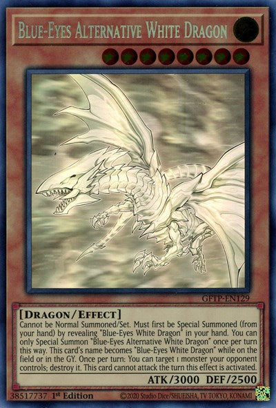 Blue-Eyes Alternative White Dragon [GFTP-EN129] Ghost Rare | Rock City Comics