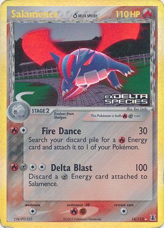 Salamence (14/113) (Delta Species) (Stamped) [EX: Delta Species] | Rock City Comics