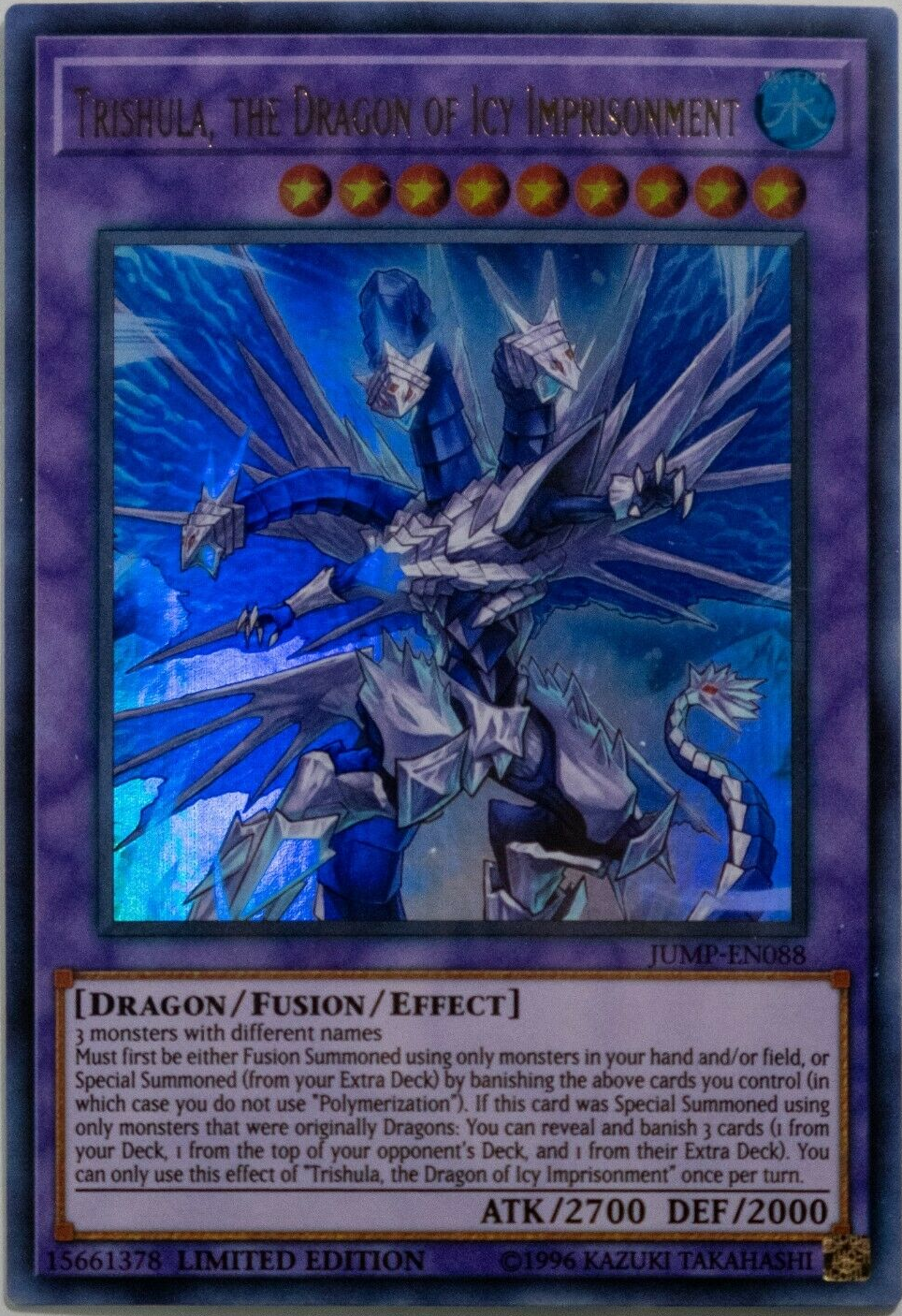 Trishula, the Dragon of Icy Imprisonment [JUMP-EN088] Ultra Rare | Rock City Comics