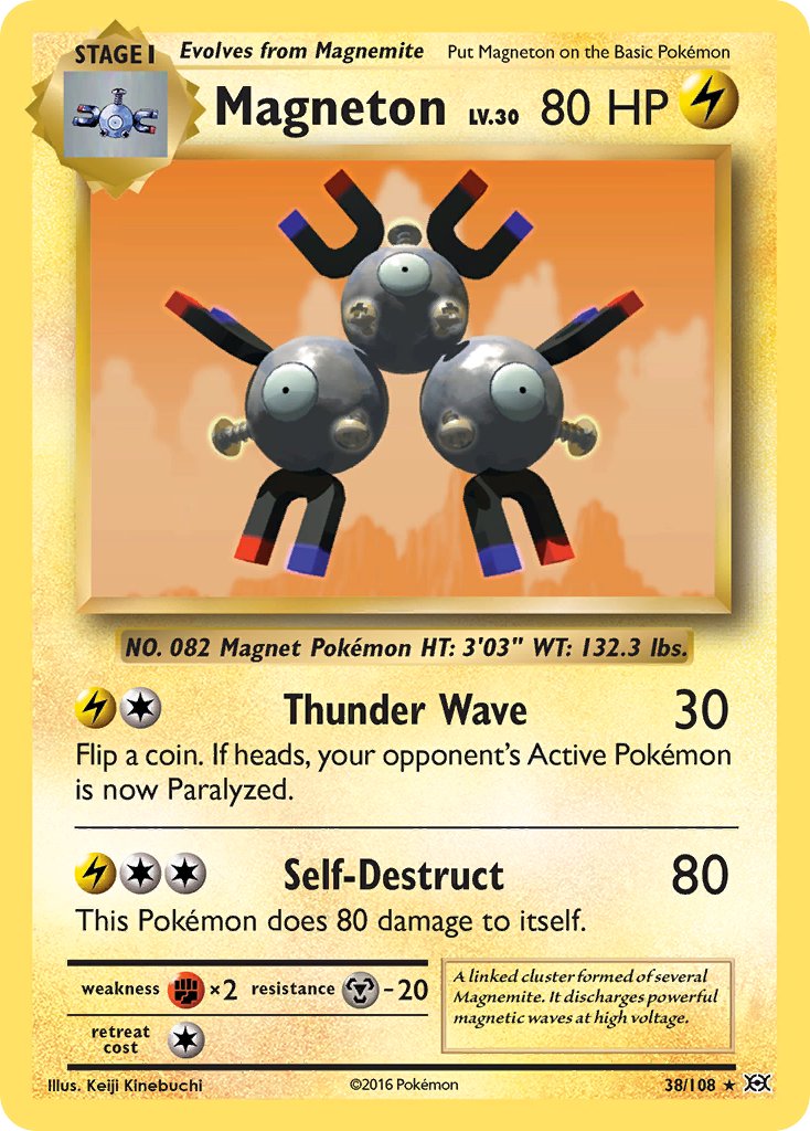 Magneton (38/108) (Theme Deck Exclusive) [XY: Evolutions] | Rock City Comics