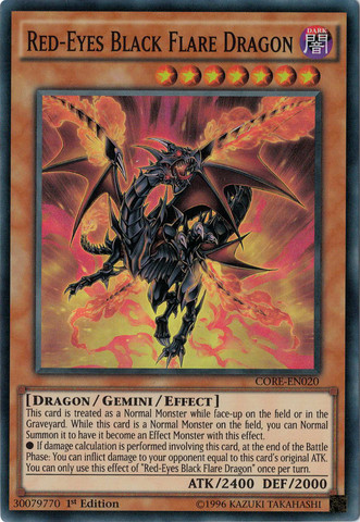 Red-Eyes Black Flare Dragon [CORE-EN020] Super Rare | Rock City Comics