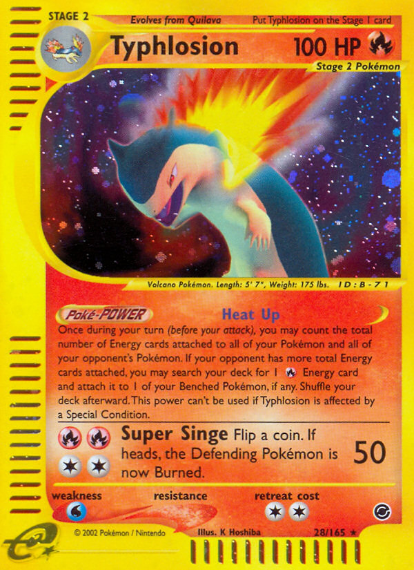 Typhlosion (28/165) [Expedition: Base Set] | Rock City Comics