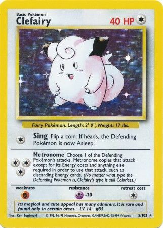 Clefairy (5/102) [Base Set Unlimited] | Rock City Comics