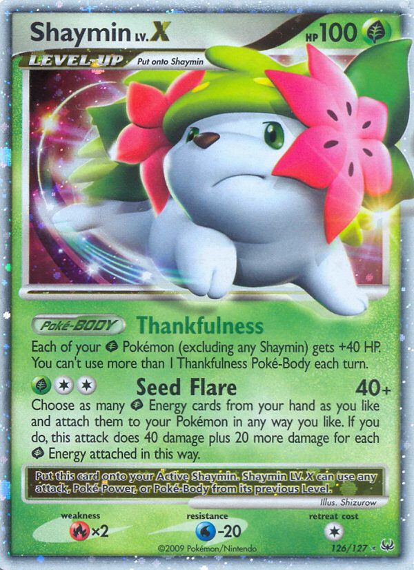 Shaymin LV.X (126/127) [Platinum: Base Set] | Rock City Comics