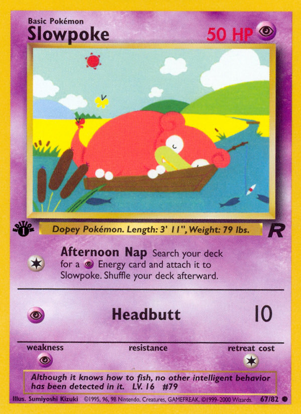 Slowpoke (67/82) [Team Rocket 1st Edition] | Rock City Comics