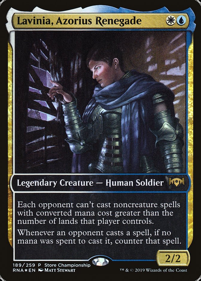 Lavinia, Azorius Renegade (Store Championship) (Extended) [Ravnica Allegiance Promos] | Rock City Comics