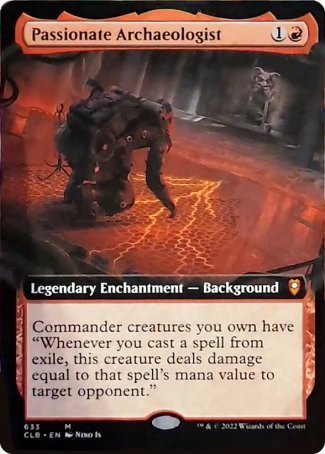 Passionate Archaeologist (Extended Art) [Commander Legends: Battle for Baldur's Gate] | Rock City Comics