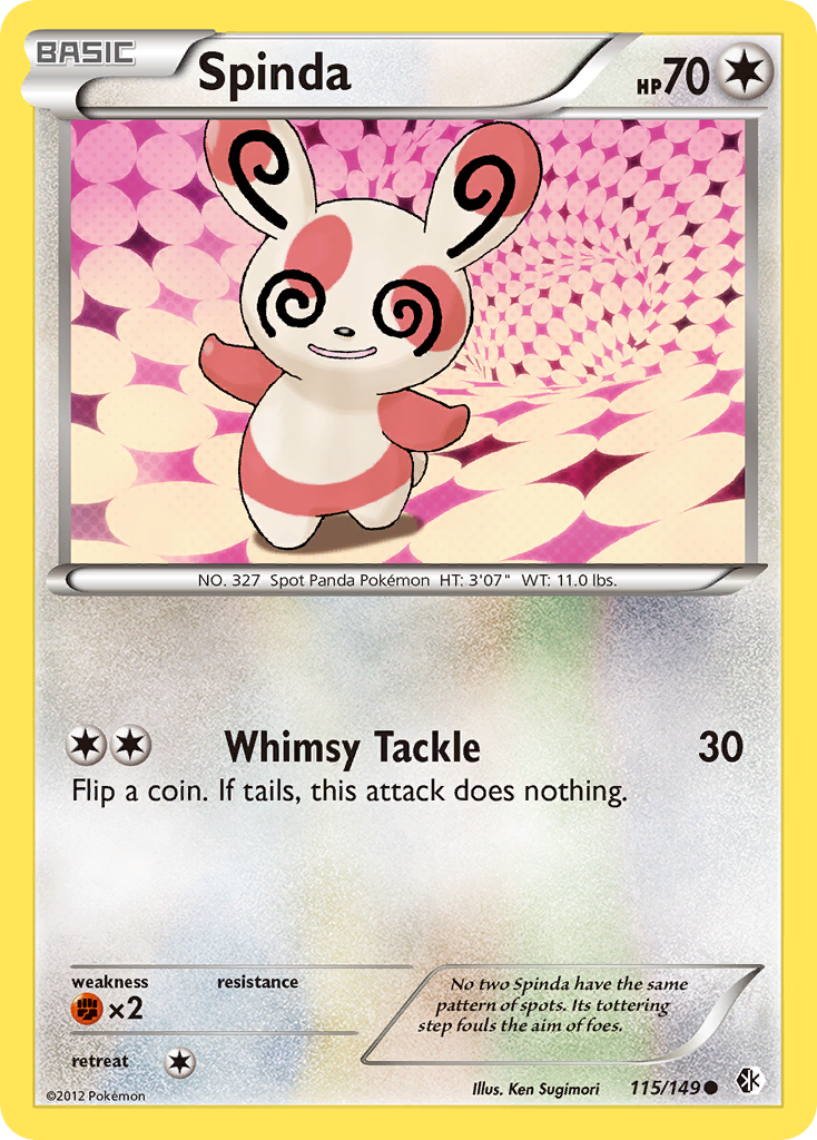 Spinda (115/149) [Black & White: Boundaries Crossed] | Rock City Comics