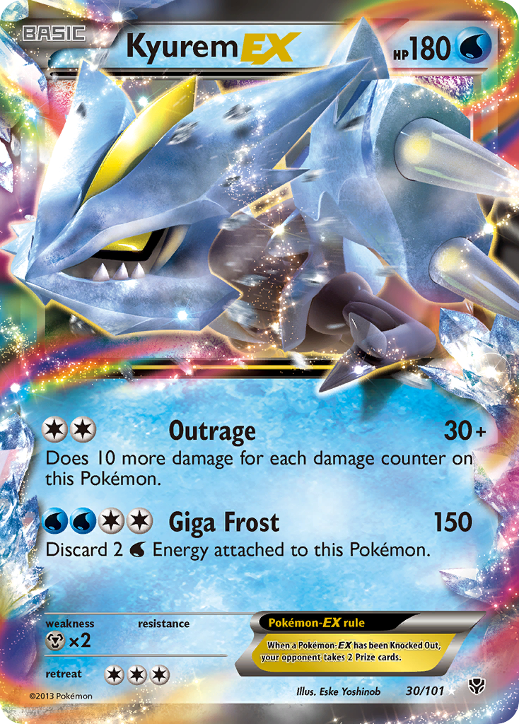 Kyurem EX (30/101) [Black & White: Plasma Blast] | Rock City Comics